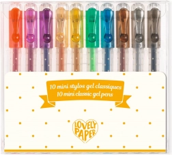 DJECO Zestaw 10 mini długopisów żelowych