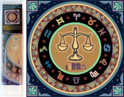 Norimpex 7D gyémántfestés – Mérleg csillagjegy 30 × 30 cm