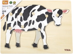 Drvena montessori umetaljka – krava VIGA