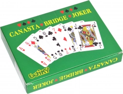 Hrací karty pro Canastu v papírové krabičce