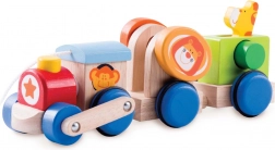 Drewniany pociąg safari