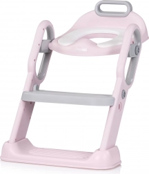 Chipolino Flippy Pink kids’ toilet seat with step ladder