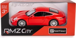 Metalmodel af bil PORSCHE 911 Carrera S 1:32 med pull-back drivmekanisme