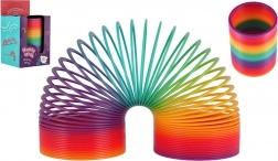 Szivárványos varázsrugó – műanyag játék, 7,5 cm