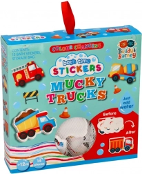 Színt váltó fürdőszobai matricák teherautó mintával