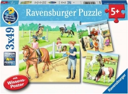 Ravensburger puzzle Dan s konjima 3×49 dijelova
