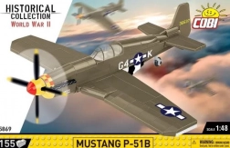 COBI WWII építőkészlet – MUSTANG P-51B repülőgép 1:48 (158 elem)