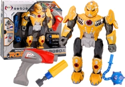 Screwdriver Robot Weapon Drill Lights Sound Yellow