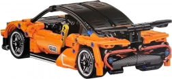 Remote-Controlled Sports Car Building Kit, 491 Pieces, Orange