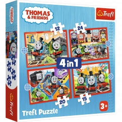 Puzzle 4v1 Courageux Thomas, Thomas et ses amis