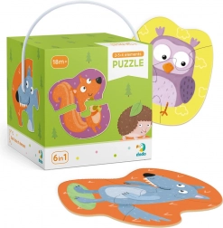 Dodo puzzle 2–3–4 koščki Gozdne živali