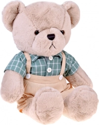 orsacchiotto di peluche Franek 58 cm con camicia vintage verde