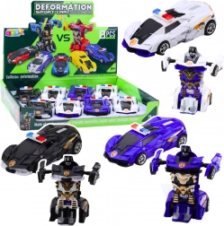 Auto robot 2v1 auto sportivo della polizia