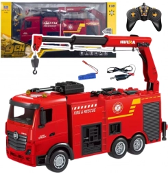 RC fire truck with crane 1:18