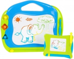 Set of 2 Magnetic Drawing Boards for Kids 3+ with Gridlines and Stamps