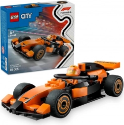 LEGO City McLaren F1 race car with driver