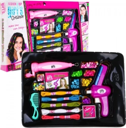 2-in-1 kralenset voor haar en armbanden voor kinderen 5+ met inrijghulpen en vlechtapparaatjes