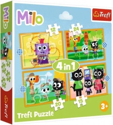 Puzzle 4-in-1 Meet Milo and His Friends