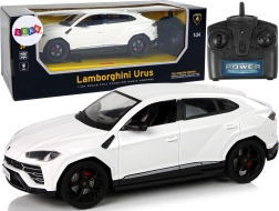 R/C bil 1:24 LAMBORGHINI URUS hvid med lys 2,4 GHz