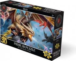 3D puzzle – dragons, 100 pieces