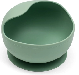 Silicone Bowl with Suction Green New Baby
