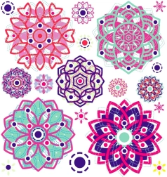 Iron-on Decoration Mandala Small Corner