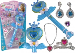 Interaktiv tryllestav med projektor blå tilbehør til fe