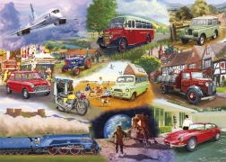 Puzzle Iconic Modes of Transport 1000 Pieces GIBSONS