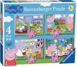 Ravensburger Puzzle Pepa Praščić: Zabavni dani 4u1