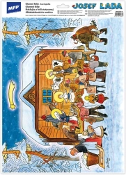 Window Film Christmas Josef Lada VA019