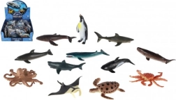 Ocean Creatures from Plastic 8-10 cm Mix of Species in Box