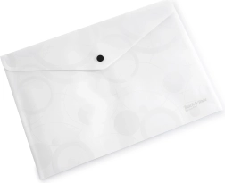 Ovitek za listine s pritiskačem A4 črno-beli