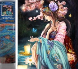 Dijamantno slikanje Kraljica leptira 30x40cm