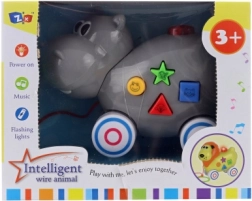 Ippopotamo trainabile a batterie per bambini