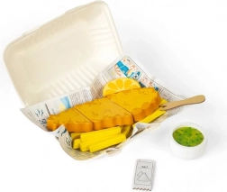 Lesene igrače Riba in Pomfri Bigjigs Toys