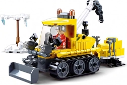 Sluban Town snow rescue vehicle building set