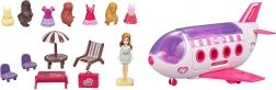 Vliegtuig met pop en accessoires 28 cm
