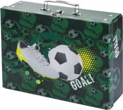 Foldable school briefcase football