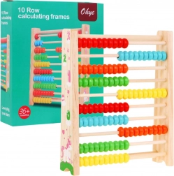 Wooden abacus for children with colorful beads 3+