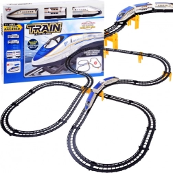 Electric train set – modern passenger train with bridges, 6.26 m track