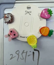 Sponke za lase z motivi sadja, komplet 5 kosov