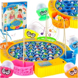 Obiteljska vještinska igra ribolov – 45 ribica i 4 štapa