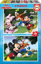 Puzzle Mickey i prijatelji 2x48 komada