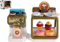 Children's Toy Coffee Shop with Coffee Machine and Pastries