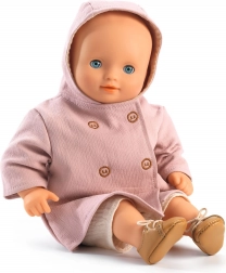 Ružový kabátik pre bábiku Djeco