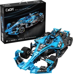 CaDA Building Set Racing Car 60 cm – Electric Super Racing Car, blue, 1667 pieces