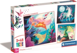 Clementoni Puzzle Fantastic Creatures 3×48 pieces