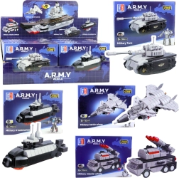Gradbeni komplet vojska 2v1 – vojaška vozila in robot