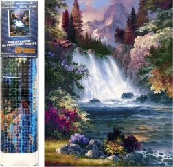 Set per pittura diamantata - cascata nel paesaggio