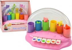 Interaktivni rožnati klavirček z izstreljujočimi zvezdicami